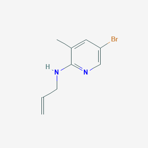 molecular formula C9H11BrN2 B1424100 N-烯丙基-5-溴-3-甲基-2-吡啶胺 CAS No. 1220018-63-2