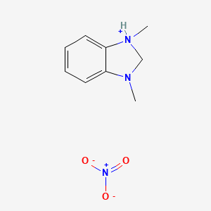 molecular formula C9H13N3O3 B14241004 1,3-Dimethyl-2,3-dihydro-1H-benzimidazol-1-ium nitrate CAS No. 403697-23-4