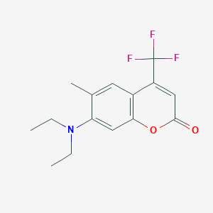 2H-1-Benzopyran-2-one, 7-(diethylamino)-6-methyl-4-(trifluoromethyl)-