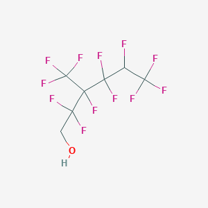 molecular formula C7H4F12O B14241016 2,2,3,4,4,5,6,6,6-Nonafluoro-3-(trifluoromethyl)hexan-1-ol CAS No. 402592-21-6