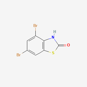 molecular formula C7H3Br2NOS B1424103 4,6-二溴-2-羟基苯并噻唑 CAS No. 383388-46-3