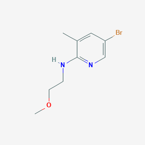 B1424104 N-(5-Bromo-3-methyl-2-pyridinyl)-N-(2-methoxyethyl)amine CAS No. 1220028-45-4