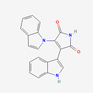 1H-Pyrrole-2,5-dione, 3-(1H-indol-1-yl)-4-(1H-indol-3-yl)-