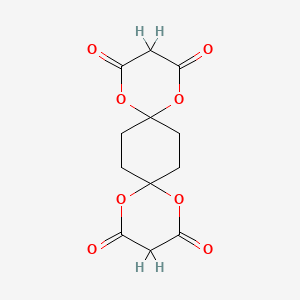 molecular formula C12H12O8 B14241087 1,5,10,14-Tetraoxadispiro[5.2.5.2]hexadecane-2,4,11,13-tetrone CAS No. 401465-30-3