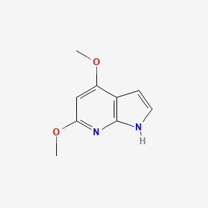 molecular formula C9H10N2O2 B1424111 4,6-dimethoxy-1H-pyrrolo[2,3-b]pyridine CAS No. 1190322-53-2