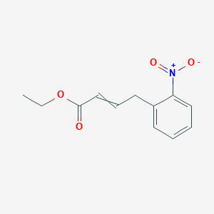 molecular formula C12H13NO4 B14241150 Ethyl 4-(2-nitrophenyl)but-2-enoate CAS No. 332048-07-4