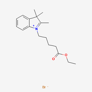 3H-Indolium, 1-(5-ethoxy-5-oxopentyl)-2,3,3-trimethyl-, bromide