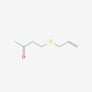 molecular formula C7H12OS B14241183 2-Butanone, 4-(2-propenylthio)-(9CI) CAS No. 514848-29-4