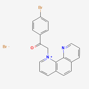 1,10-Phenanthrolinium, 1-[2-(4-bromophenyl)-2-oxoethyl]-, bromide