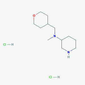 molecular formula C12H26Cl2N2O B1424122 N-甲基-N-(四氢-2H-吡喃-4-基甲基)-3-哌啶胺二盐酸盐 CAS No. 1219957-25-1