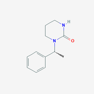 molecular formula C12H16N2O B14241259 1-[(1R)-1-Phenylethyl]tetrahydropyrimidin-2(1H)-one CAS No. 405145-29-1