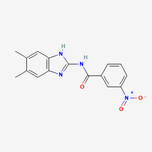 N-(5,6-Dimethyl-1H-benzimidazol-2-yl)-3-nitrobenzamide