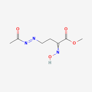 Methyl 4-[(E)-acetyldiazenyl]-2-(hydroxyimino)butanoate