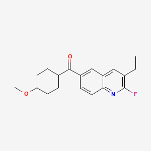 Methanone, (3-ethyl-2-fluoro-6-quinolinyl)(cis-4-methoxycyclohexyl)-