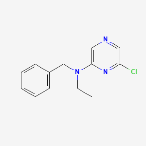molecular formula C13H14ClN3 B1424130 N-苄基-6-氯-N-乙基-2-吡嗪胺 CAS No. 1219967-62-0