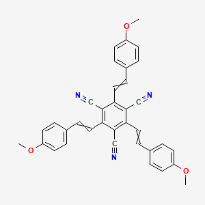 2,4,6-Tris[2-(4-methoxyphenyl)ethenyl]benzene-1,3,5-tricarbonitrile