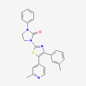 1-[4-(3-Methylphenyl)-5-(2-methyl-4-pyridyl)-1,3-thiazol-2-YL]-3-phenylimidazolidin-2-one