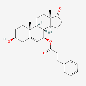 (3beta)-3-Hydroxy-17-oxoandrost-5-en-7-yl 3-phenylpropanoate