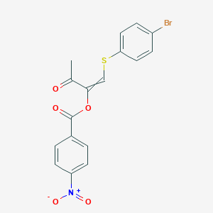 1-[(4-Bromophenyl)sulfanyl]-3-oxobut-1-en-2-yl 4-nitrobenzoate