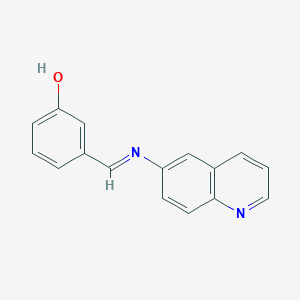 Phenol, 3-[(6-quinolinylimino)methyl]-