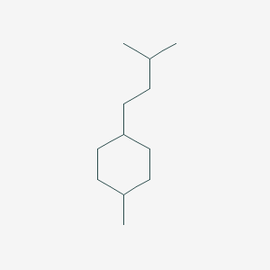 molecular formula C12H24 B14241380 1-Methyl-4-(3-methylbutyl)cyclohexane CAS No. 590402-52-1