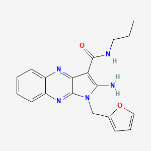 2-amino-1-(furan-2-ylmethyl)-N-propyl-1H-pyrrolo[2,3-b]quinoxaline-3-carboxamide