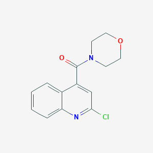 molecular formula C14H13ClN2O2 B142414 2-Chloro-4-(morpholin-4-ylcarbonyl)quinoline CAS No. 135323-95-4