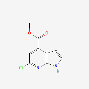 molecular formula C9H7ClN2O2 B1424142 6-氯-1H-吡咯并[2,3-b]吡啶-4-甲酸甲酯 CAS No. 1190312-37-8