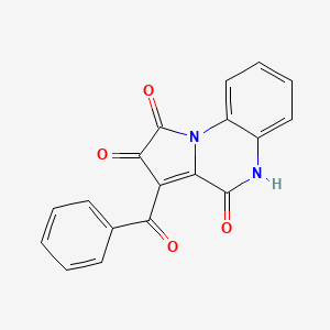 molecular formula C18H10N2O4 B14241424 3-benzoyl-5H-pyrrolo[1,2-a]quinoxaline-1,2,4-trione CAS No. 313242-84-1