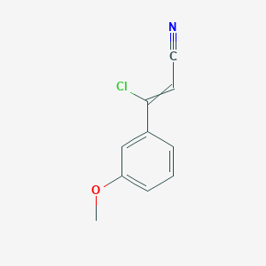 molecular formula C10H8ClNO B14241440 2-Propenenitrile, 3-chloro-3-(3-methoxyphenyl)- CAS No. 474843-37-3