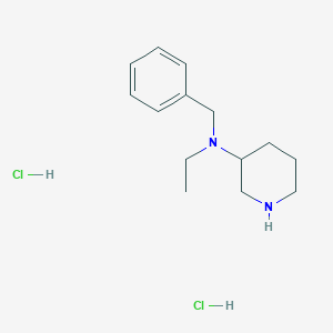 molecular formula C14H24Cl2N2 B1424146 N-Benzyl-N-ethyl-3-piperidinamine dihydrochloride CAS No. 1220019-85-1