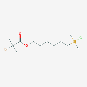 6-[Chloro(dimethyl)silyl]hexyl 2-bromo-2-methylpropanoate