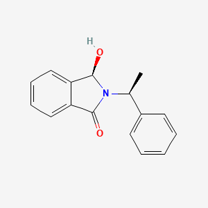 (3R)-3-hydroxy-2-[(1S)-1-phenylethyl]-3H-isoindol-1-one