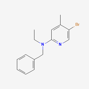 B1424150 N-Benzyl-5-bromo-N-ethyl-4-methyl-2-pyridinamine CAS No. 1220019-93-1
