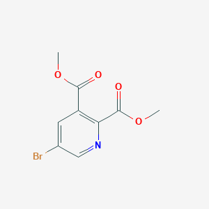 molecular formula C9H8BrNO4 B1424152 5-溴吡啶-2,3-二甲酯 CAS No. 521980-82-5
