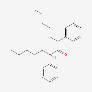 molecular formula C25H34O B14241520 6,8-Diphenyltridecan-7-one CAS No. 425429-75-0