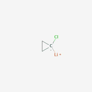 molecular formula C3H4ClLi B14241524 lithium;chlorocyclopropane CAS No. 396728-32-8