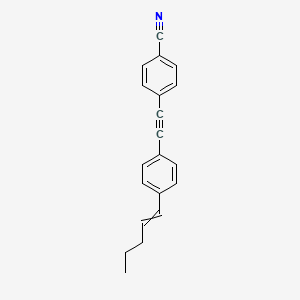 4-{[4-(Pent-1-en-1-yl)phenyl]ethynyl}benzonitrile