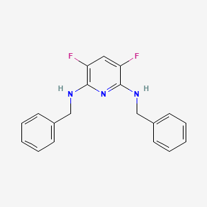 molecular formula C19H17F2N3 B14241549 N~2~,N~6~-Dibenzyl-3,5-difluoropyridine-2,6-diamine CAS No. 247069-28-9