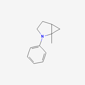 molecular formula C12H15N B14241554 1-Methyl-2-phenyl-2-azabicyclo[3.1.0]hexane CAS No. 188969-81-5