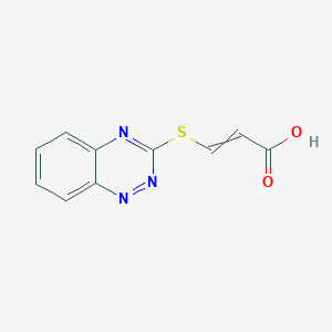 molecular formula C10H7N3O2S B14241557 3-[(1,2,4-Benzotriazin-3-yl)sulfanyl]prop-2-enoic acid CAS No. 388092-58-8