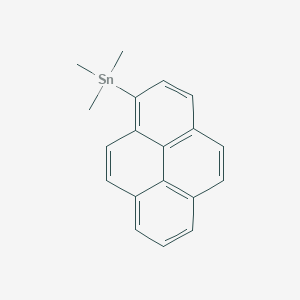 molecular formula C19H18Sn B14241559 Trimethyl(pyren-1-YL)stannane CAS No. 402826-66-8