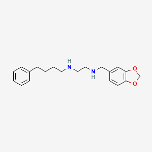 N'-(1,3-benzodioxol-5-ylmethyl)-N-(4-phenylbutyl)ethane-1,2-diamine