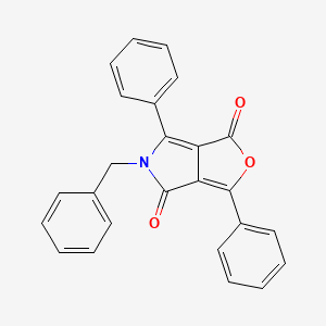 1H-Furo[3,4-c]pyrrole-1,4(5H)-dione, 3,6-diphenyl-5-(phenylmethyl)-