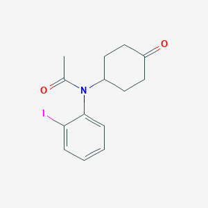 N-(2-Iodophenyl)-N-(4-oxocyclohexyl)acetamide