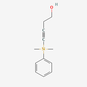 3-Butyn-1-ol, 4-(dimethylphenylsilyl)-