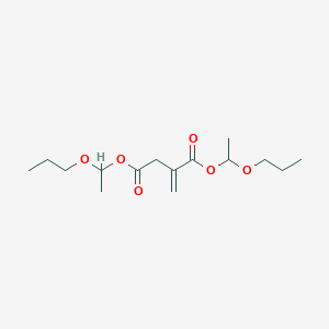 Bis(1-propoxyethyl) 2-methylidenebutanedioate