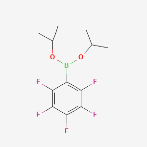 molecular formula C12H14BF5O2 B14241713 Dipropan-2-yl (pentafluorophenyl)boronate CAS No. 267006-38-2