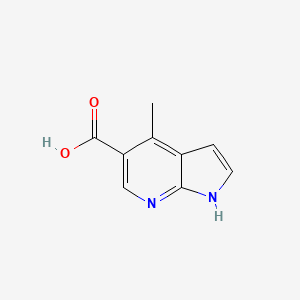 molecular formula C9H8N2O2 B1424173 4-甲基-1H-吡咯并[2,3-b]吡啶-5-羧酸 CAS No. 1190316-61-0