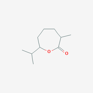 molecular formula C10H18O2 B14241734 3-Methyl-7-(propan-2-yl)oxepan-2-one CAS No. 185691-09-2